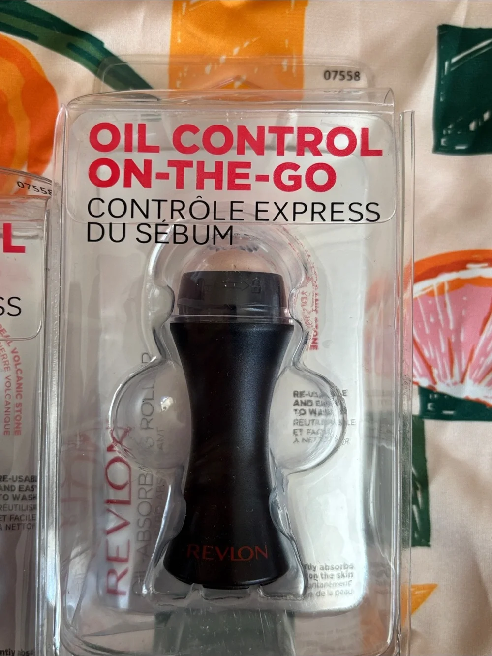 Set of 2 Revlon Oil-Control On-The-Go Oil Absorbing Roller Volcanic Stone